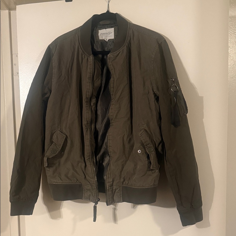 Aeropostale Olive Bomber Jacket